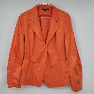 Lafayette 148 Orange Long Sleeve Career Business‎ Blazer Suit Jacket 12